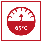 Teplota 65 °C